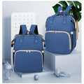 Nuovo - 2 in 1 Babypack with Fold Out Bed - Blue