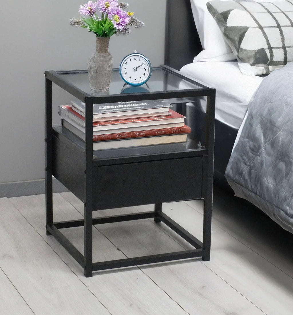 Fine Living Athens Side Table - Black