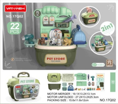 2 in 1 Pet Carry Case Playset - Jeronimo