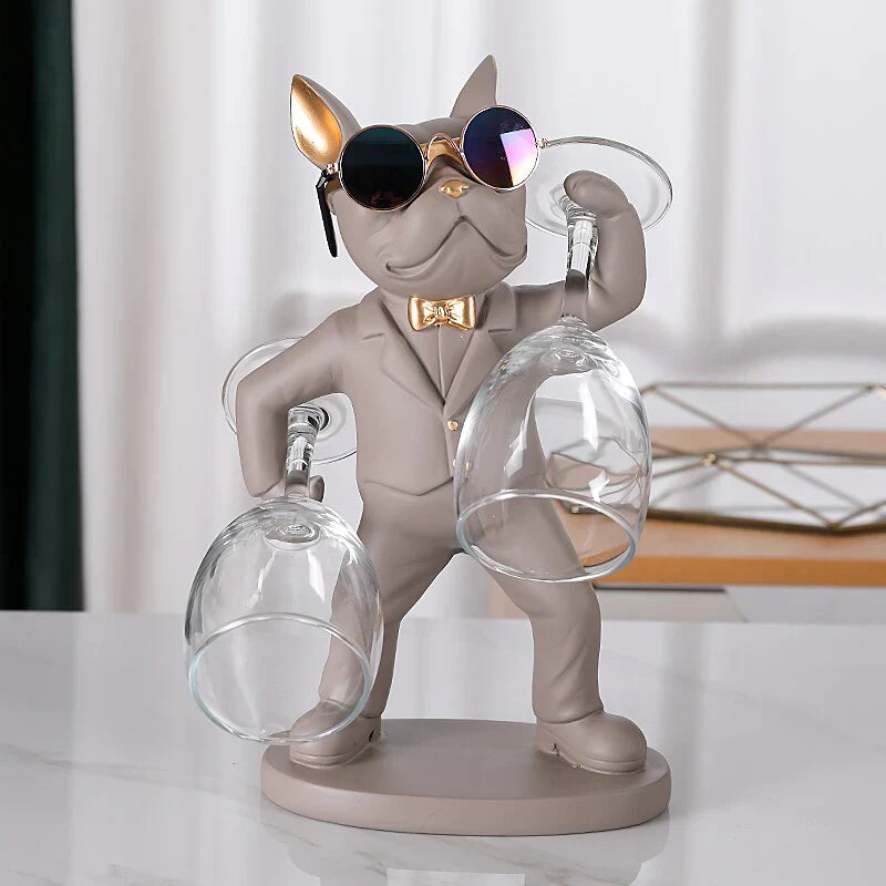 Bulldog Glass Holder - Grey