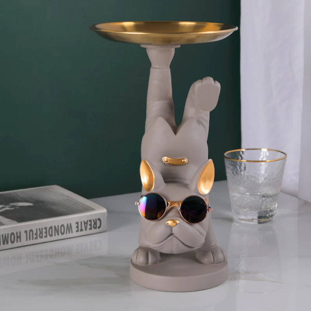 Yoga Bulldog -Grey