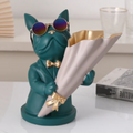 Bulldog Vase - Green
