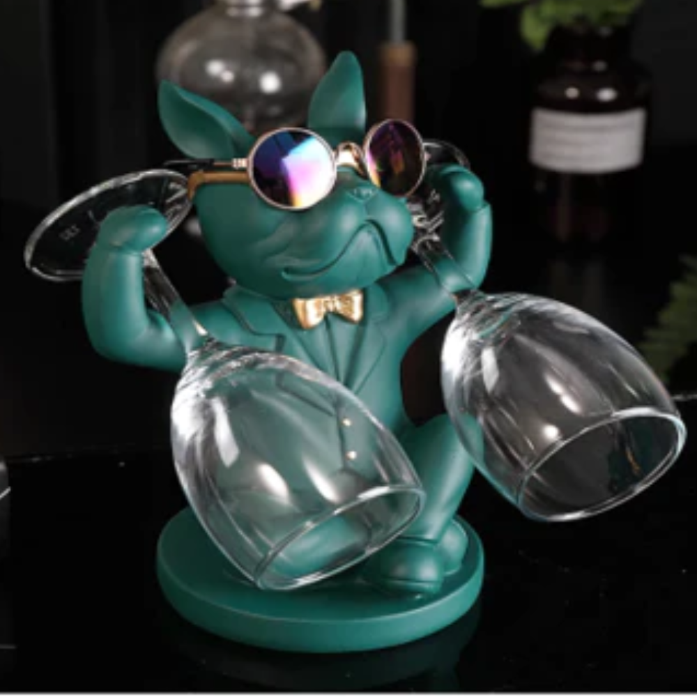 Bulldog Glass Holder - Green