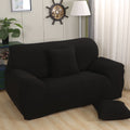 " Fine Living Jacquard 3 Seater Couch Cover - Blac