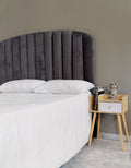 Rochester Headboard - King - Velvet Grey