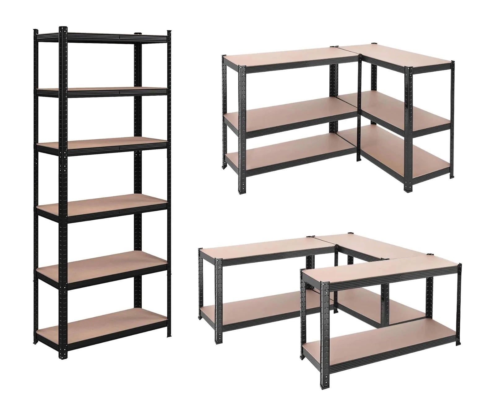 Fine Living 4 Layer shelf in Matte black