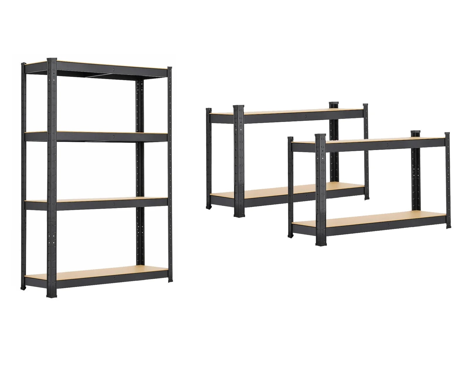 Fine Living 4 Layer shelf in Matte black