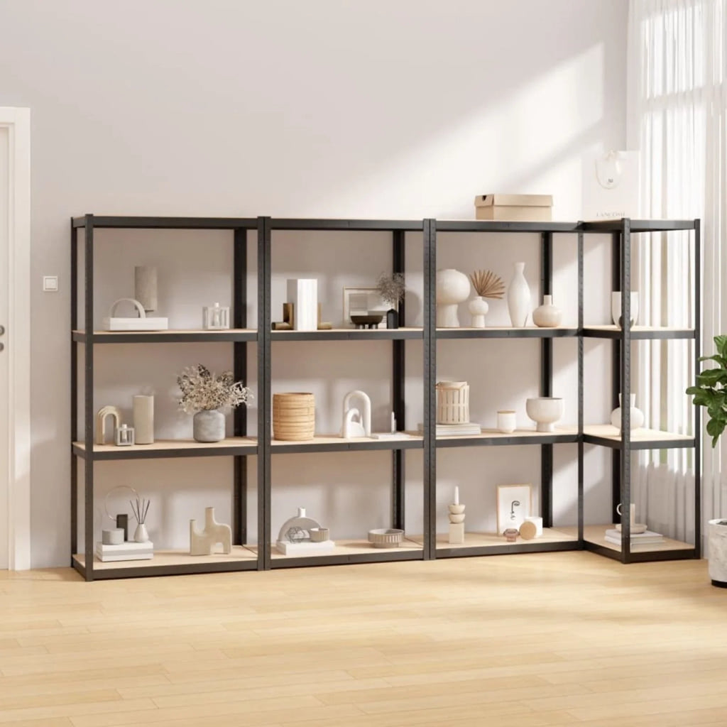 Fine Living 4 Layer shelf in Matte black