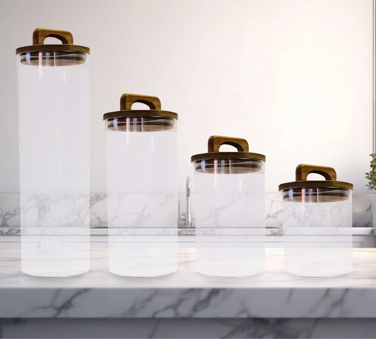 Jar with Acacia Handle Lid - 20000ml - 10 x 30cm