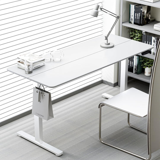 Elite Height Adjustable Desk - White - Fine Living