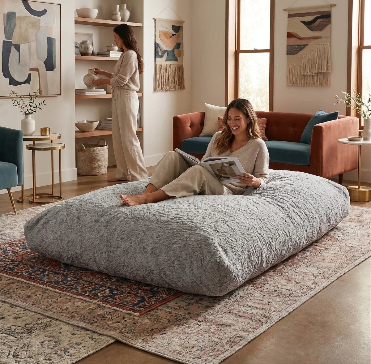 Bean Bag Grey - Simpy Homeware
