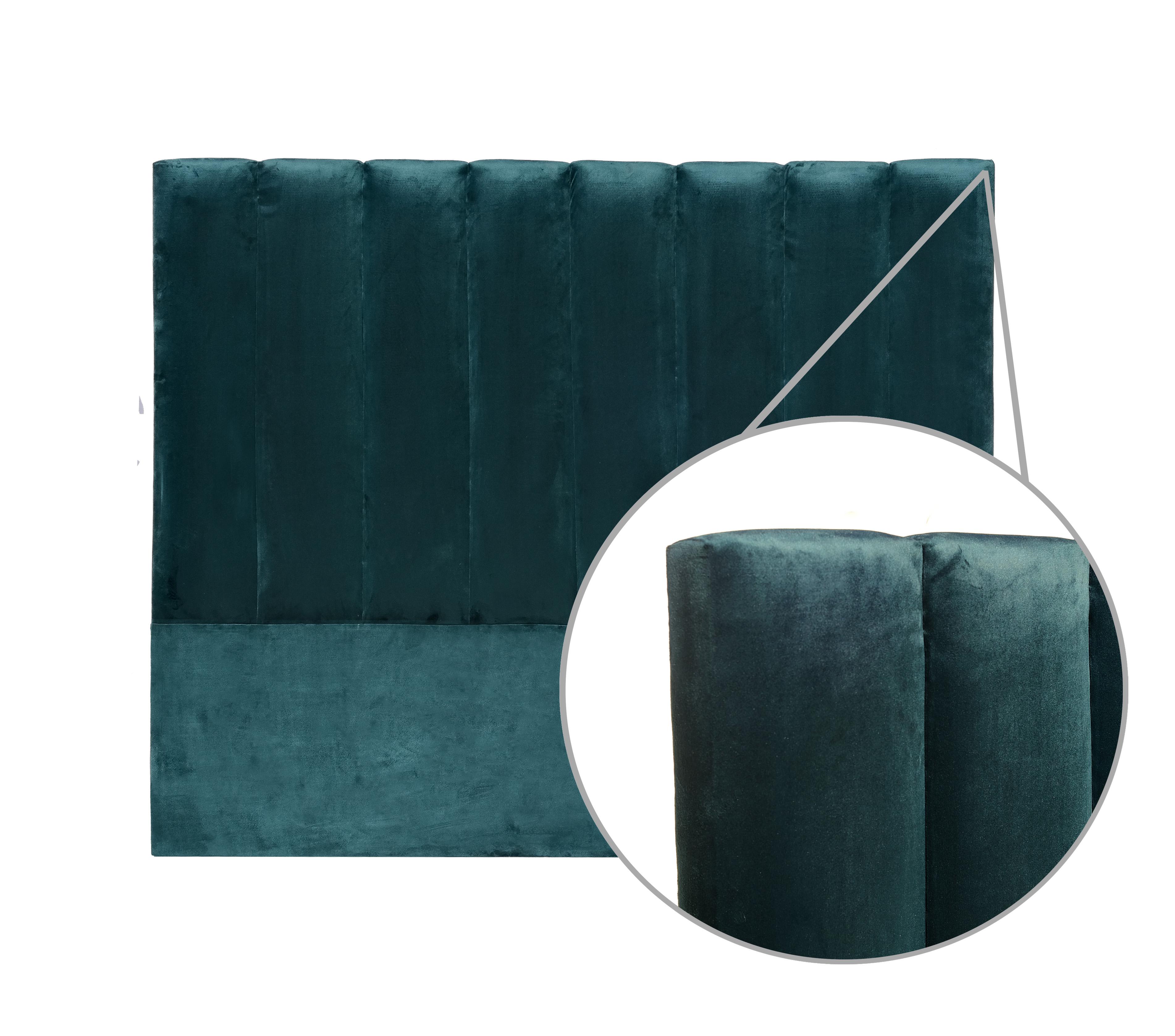Texas King Headboard - Emerald Green Velvet