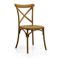 Cross Back Dining Chair - Brown -  Fine Living