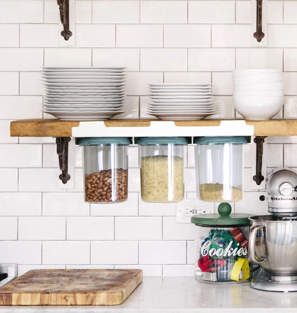 3piece under-shelf storage container set