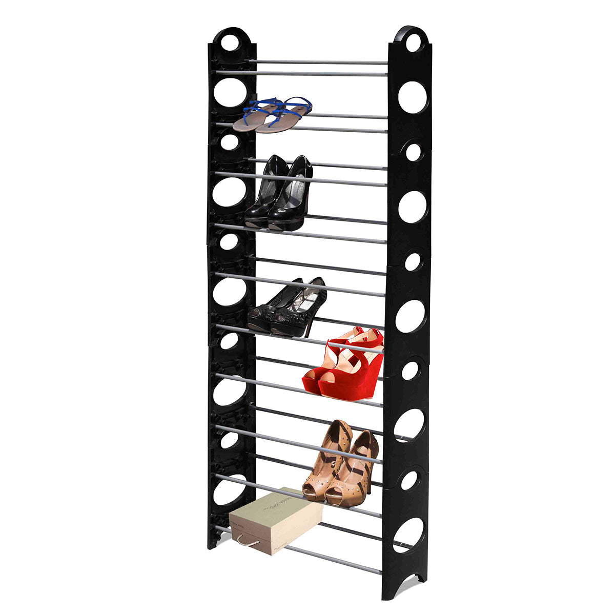 Shoe Rack - 10 Tier -Black