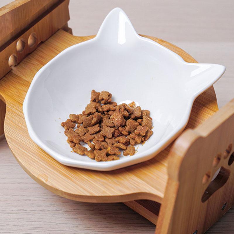 Jaxie Bamboo Stand Feeding Bowl - Double - Rex