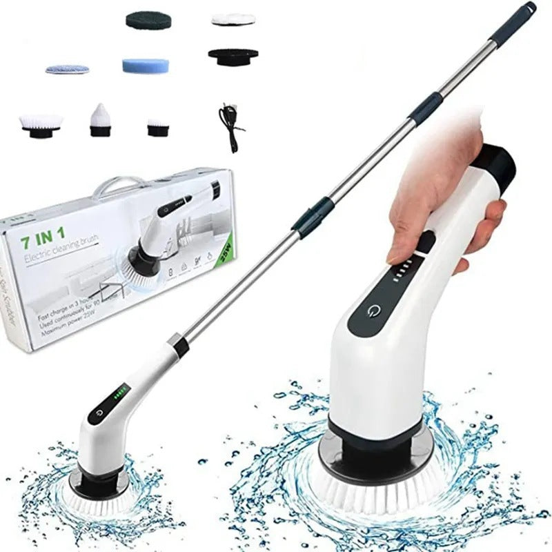 Multifunctional cordless electric cleaning brush