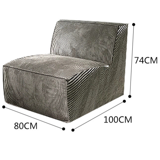 Modular Corduroy Sofa Set