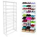 Fine Living - 10 Tier Shoe Rack - White
