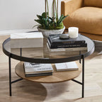 Velour 2 Tier Round Coffee Table - Finery