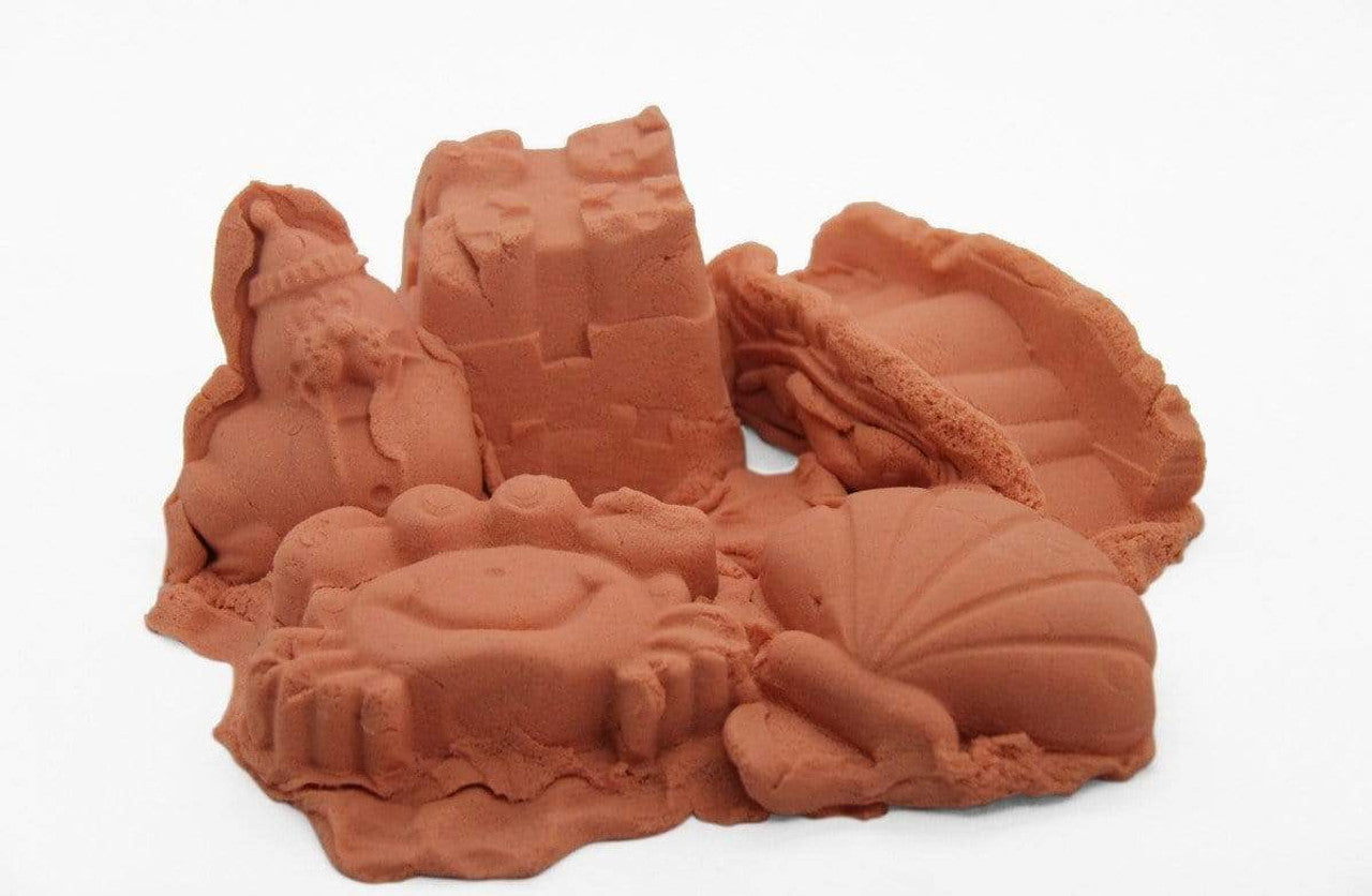 1Kg Sensory Sand with Shapes Orange