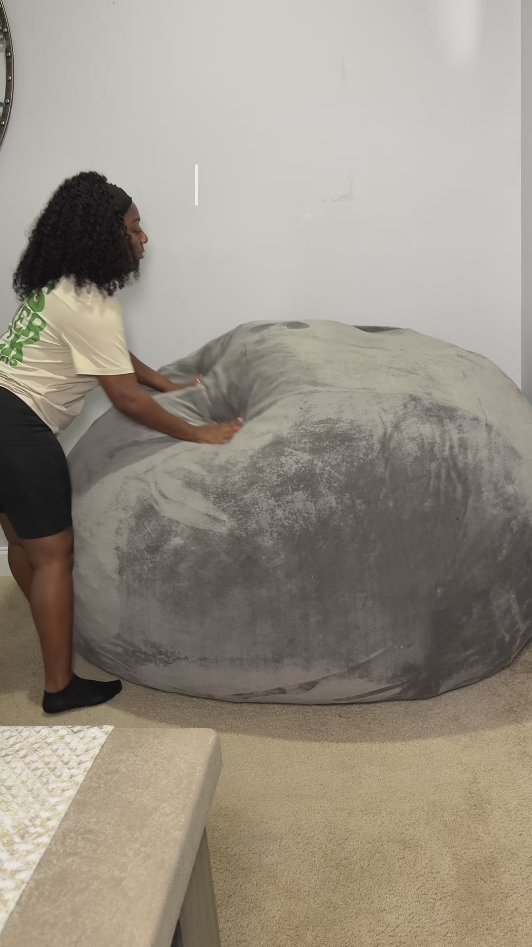 Bean Bag Grey - Simpy Homeware