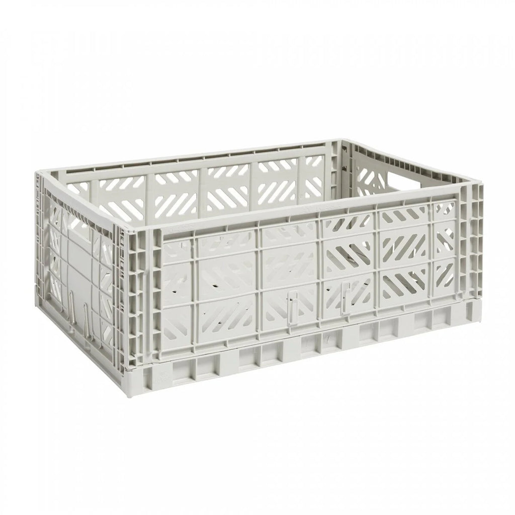 Fine Living Folding Crate Large Grey