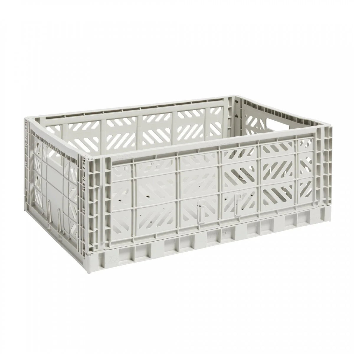 Fine Living Folding Crate Large Grey