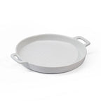 Fine Living Round Ceramic Oven Dish - White