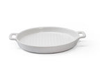 Fine Living Round Ceramic Oven Dish - White